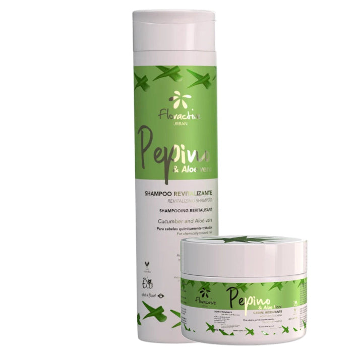Pepino Cucumber & Aloe Vera Shampoo & Mask Set – For Chemically Treated Hair - Floractive UK