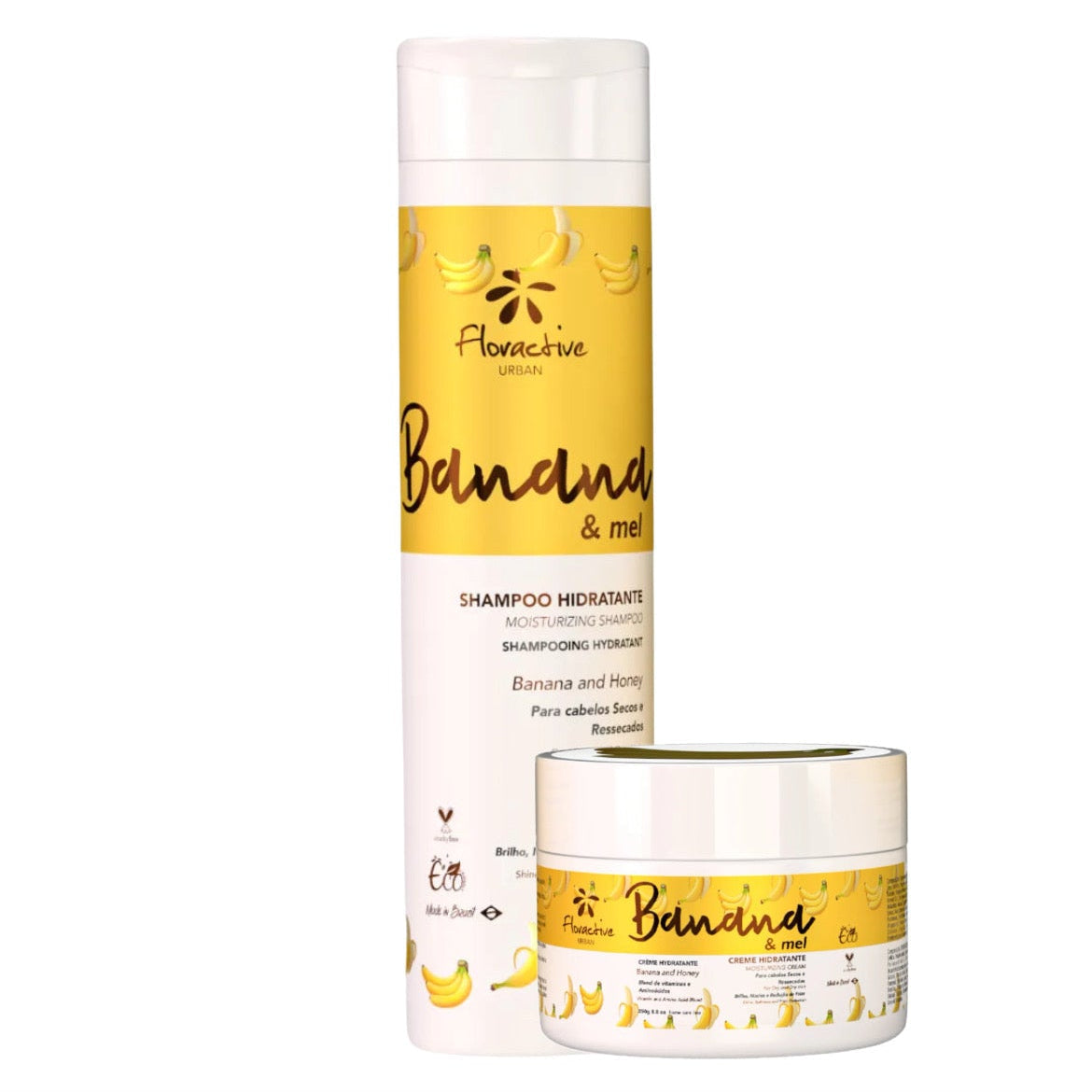Banana And Honey Shampoo And Mask For Dry And Dry Hair 300ml - Floractive UK