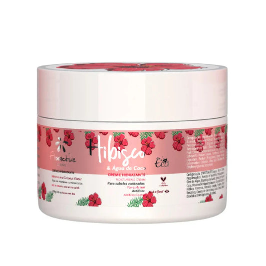 Hibiscus And Coconut Water Mask For Curly Hair 250g - Floractive UK