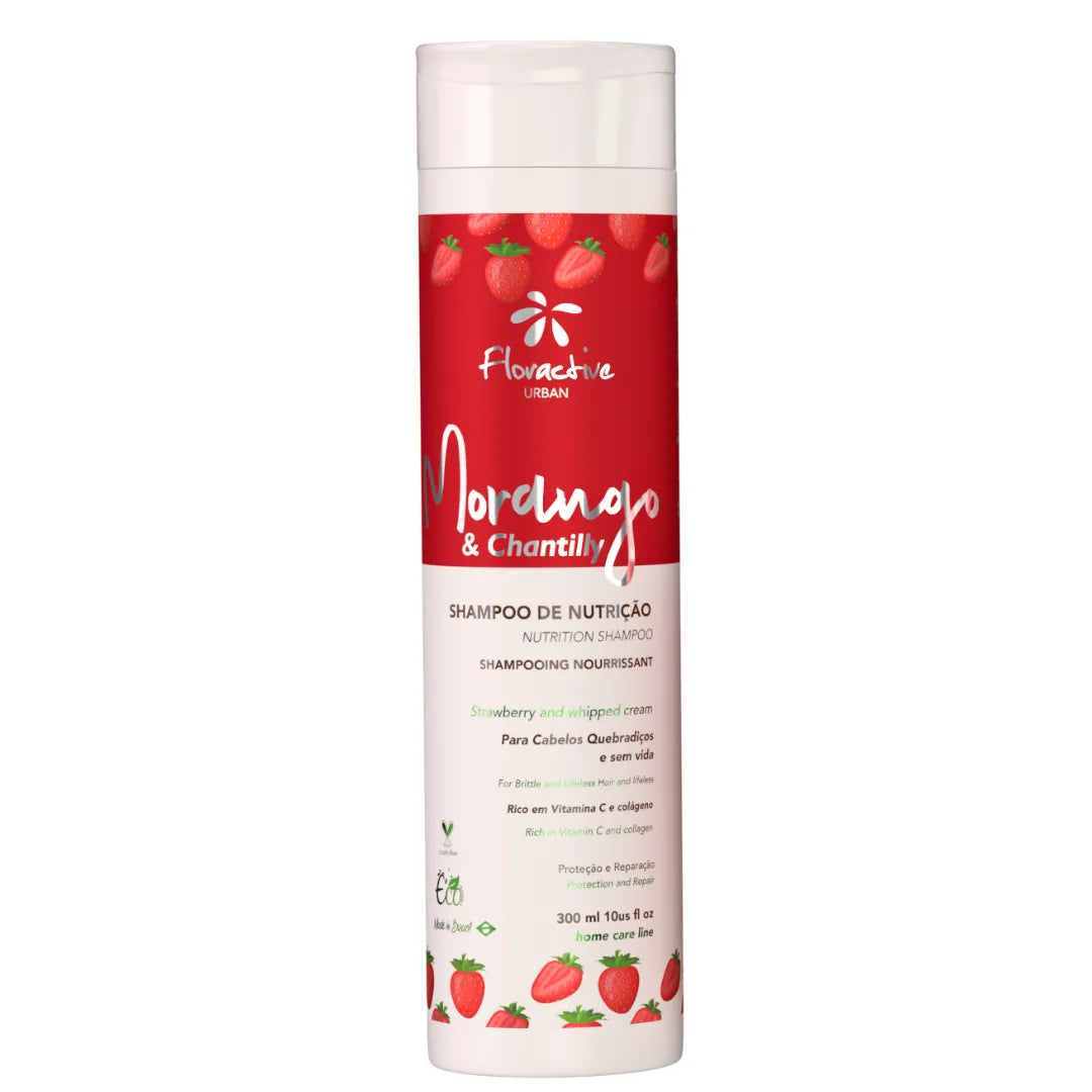 Strawberry & Whipped Cream | Nutrition Shampoo 300ml - Floractive UK